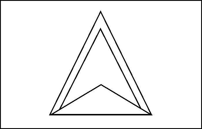 St lucia flag coloring picture