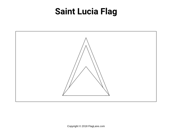 Free printable saint lucia flag coloring page download it at httpsflaglanecoloring