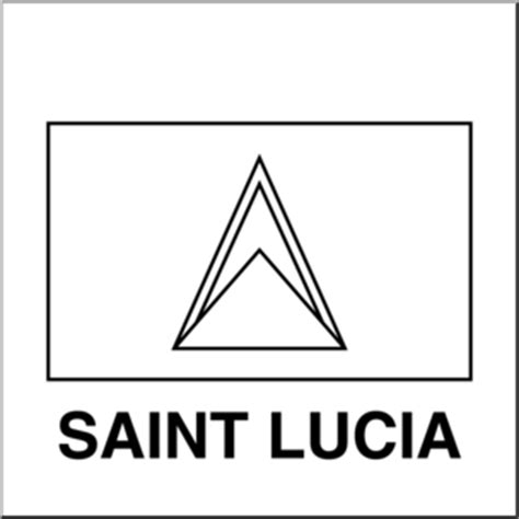 Saint lucia flag louring pages