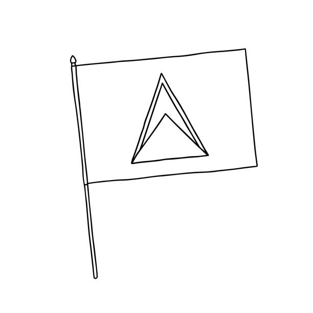 St lucia flag patriotism symbol stock illustrations royalty