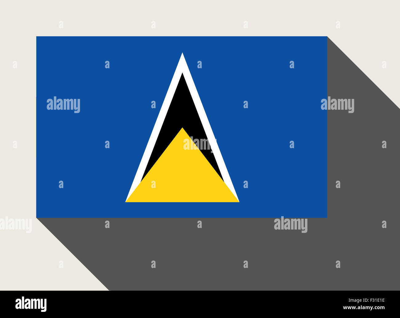 St lucia flag hi