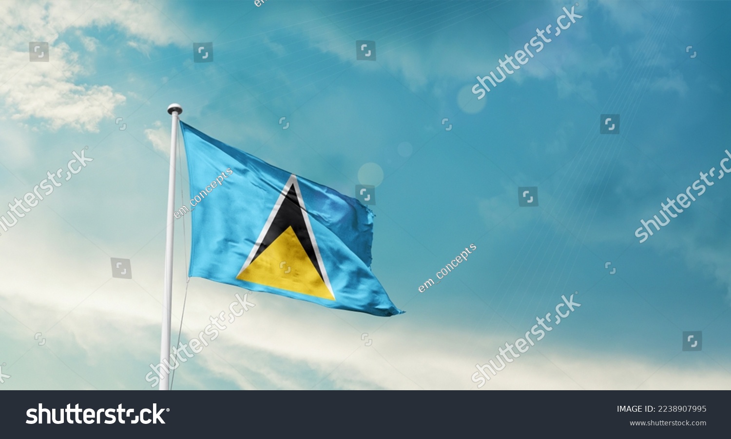 Saint lucia flag images stock photos d objects vectors