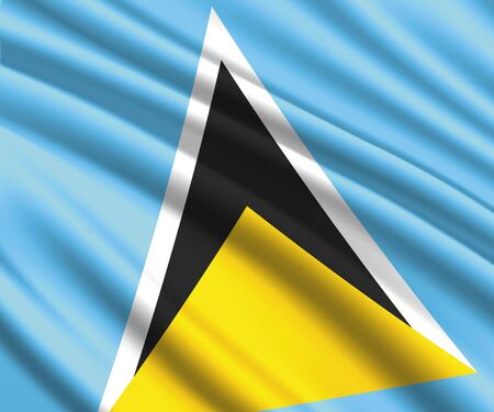 Flag of st lucia stock illustrations cliparts and royalty free flag of st lucia vectors