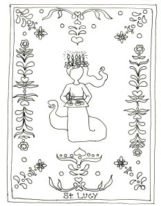 Advent saints coloring pages the homely hours