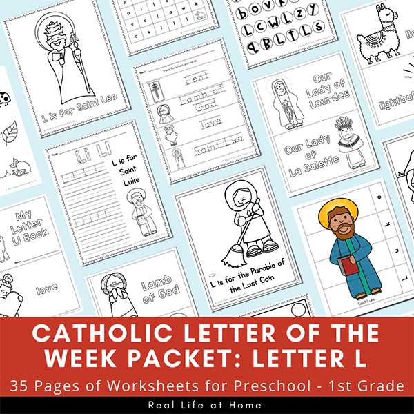 Letter l â catholic letter of the week worksheets and coloring pages
