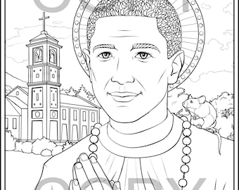 Saint martin de porres coloring pages