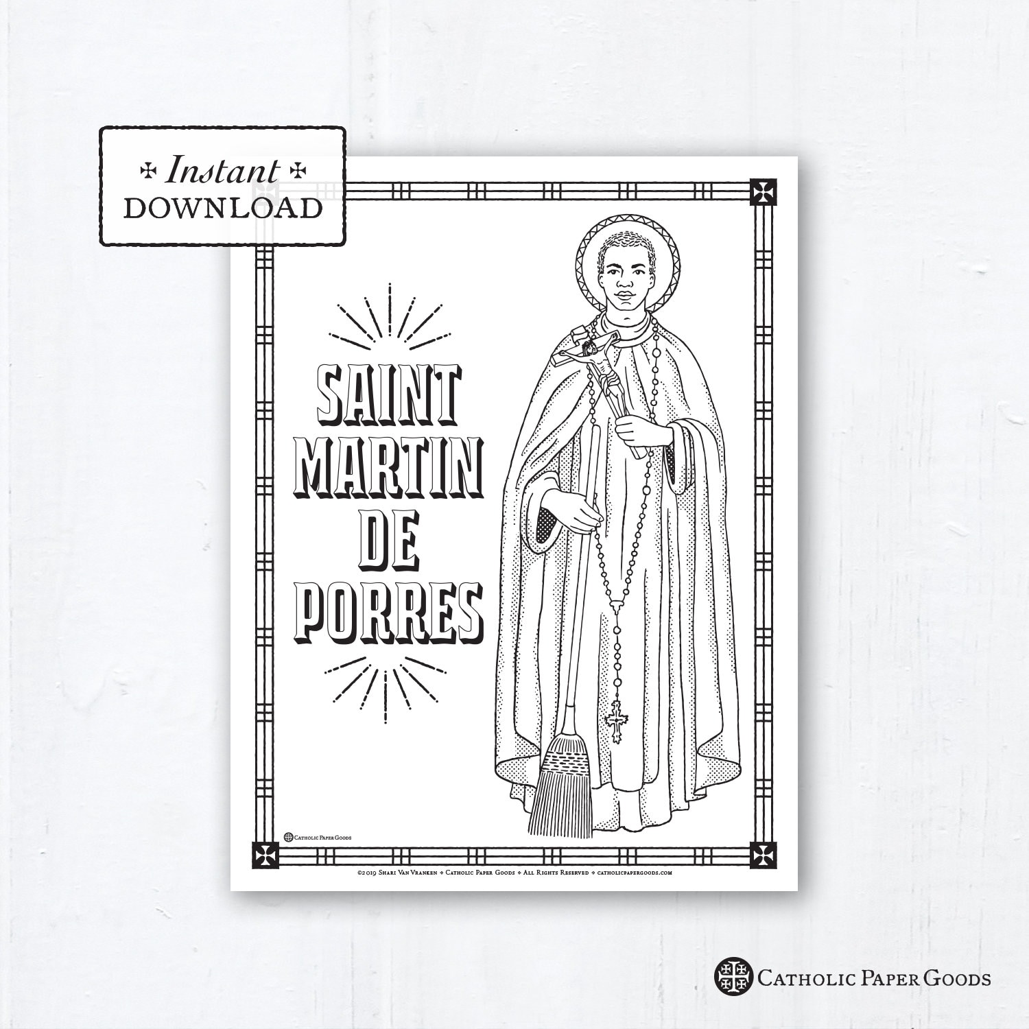 Catholic coloring page