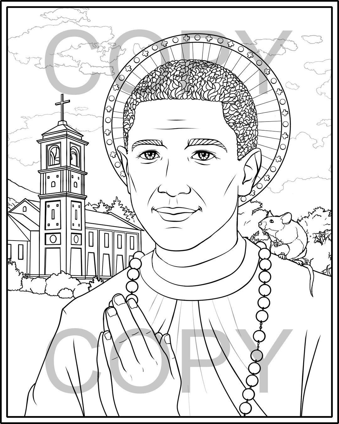 Saint martin de porres coloring pages download now