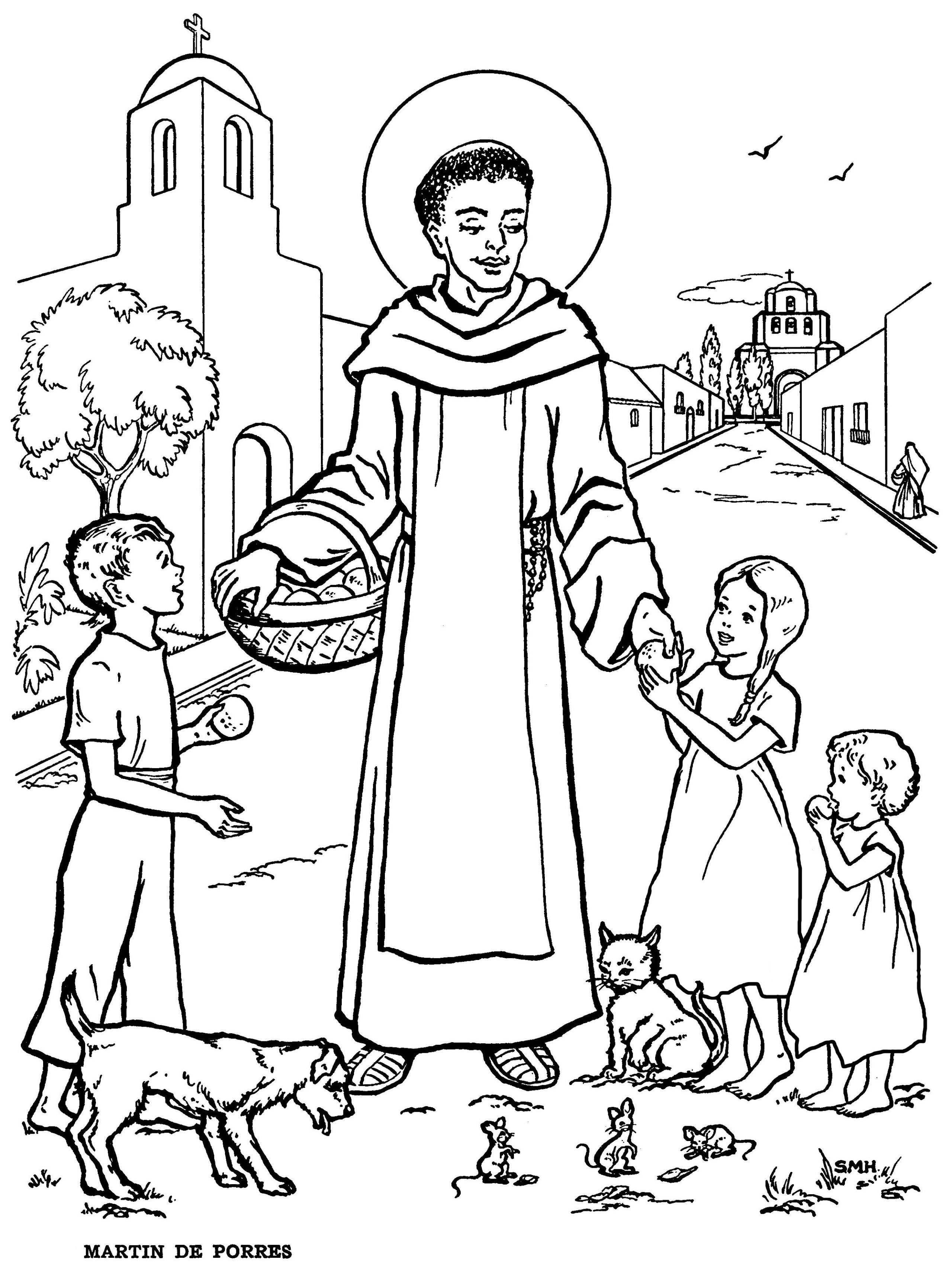 They became saints coloring book st jerome school and library