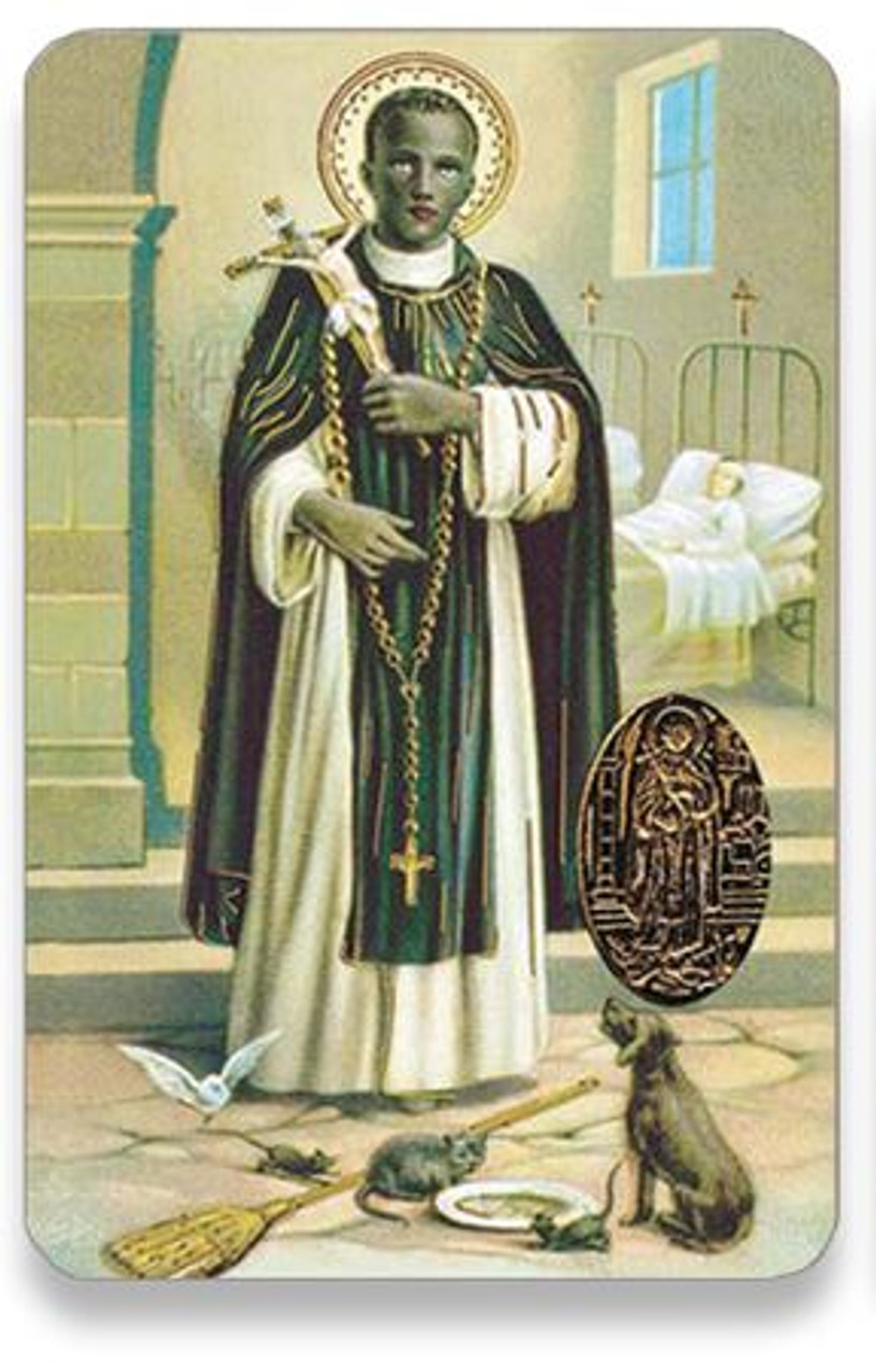 Holy card of oracion a san martin de porres