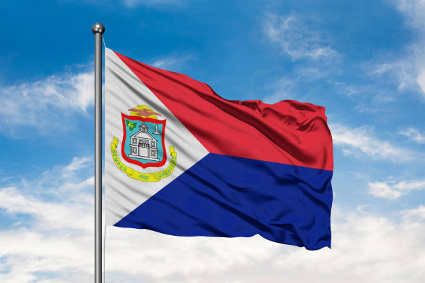 St maarten flag stock photos pictures royalty