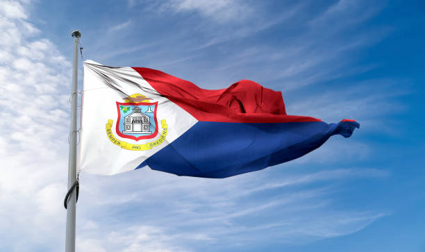 St maarten flag stock photos pictures royalty