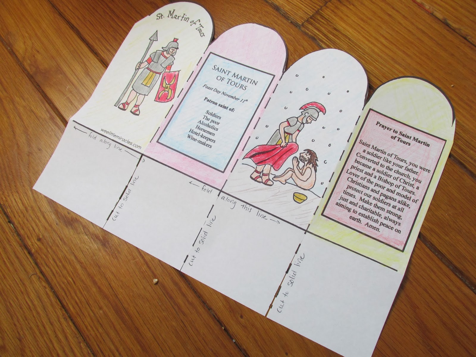 Wee little miracles celebrate st martin of tours free martinmas lantern printable