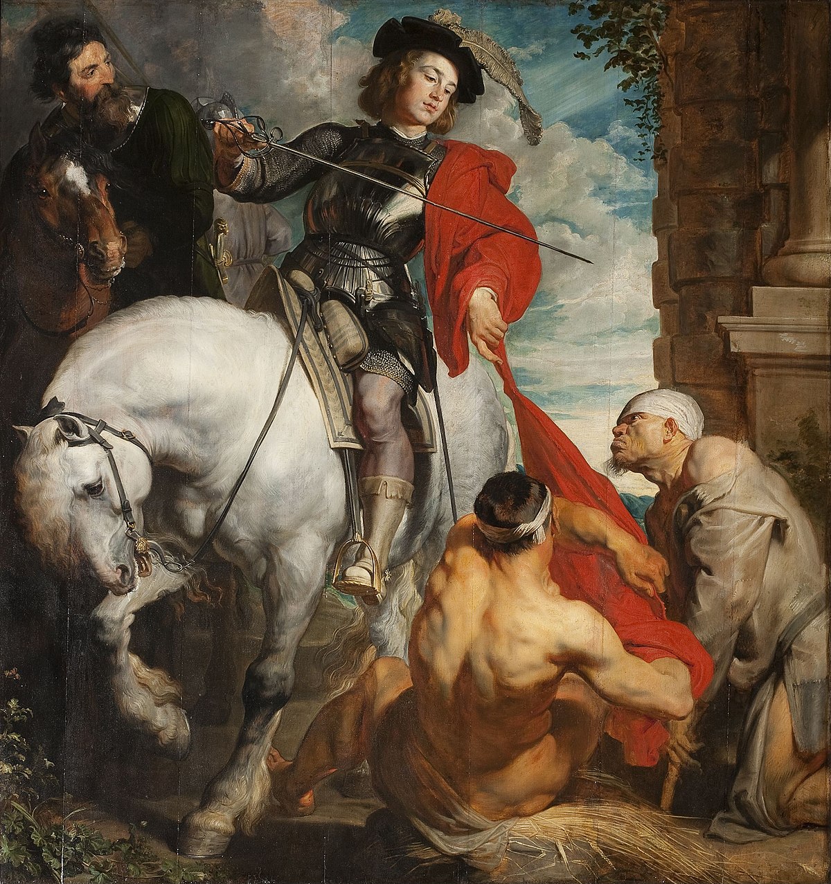 Saint martin dividing his cloak van dyck