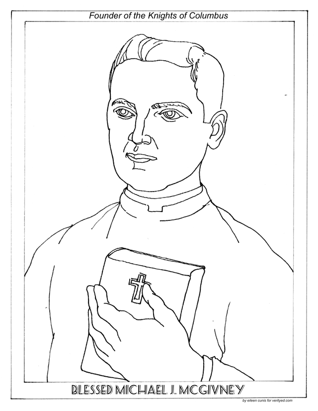 Saints coloring pages
