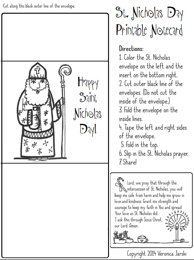 Paper dali saint nicholas free coloring page and printable
