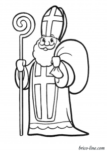Printable st nicholas coloring pages for children