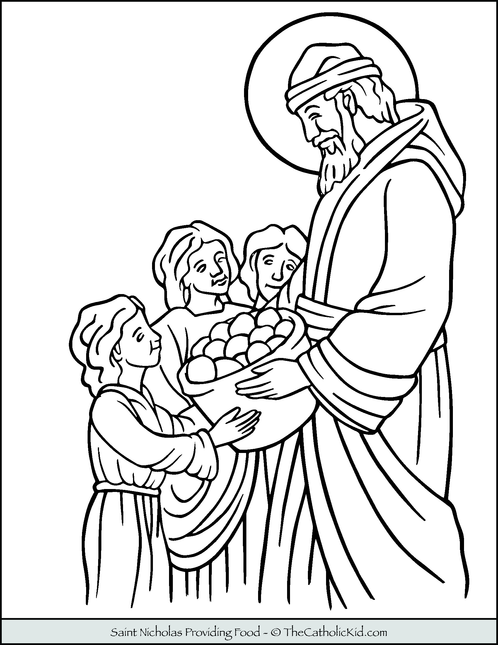 St nicholas coloring pages prayer sheet paper craft