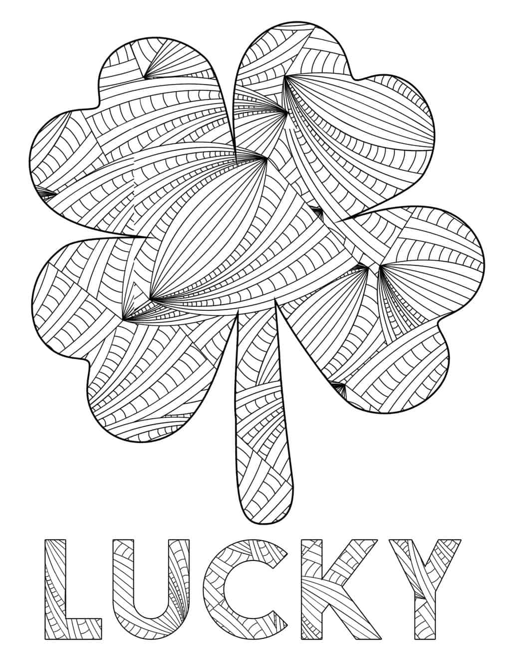 Free st patricks day coloring pages