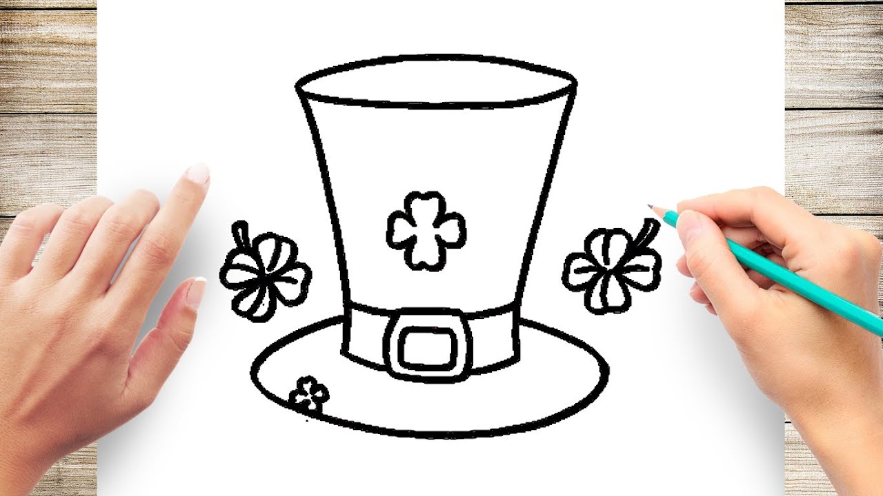 How to draw saint patrick step by step