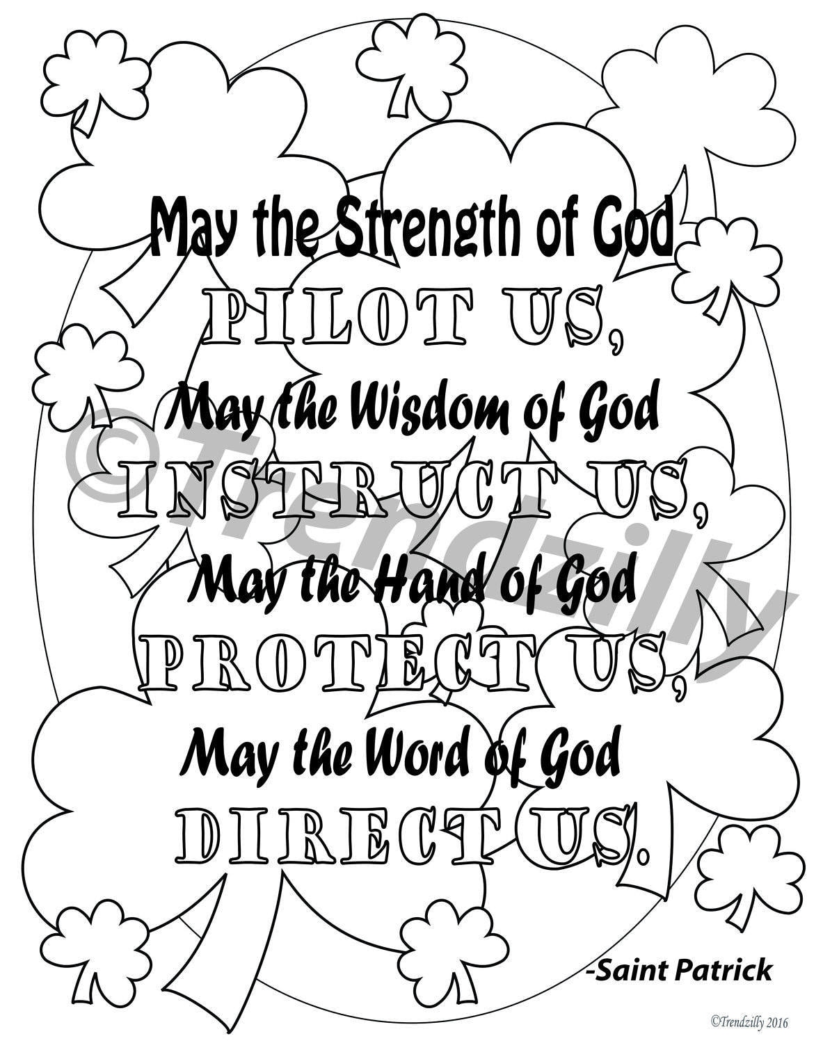 St patricks day activity pack st patricks day st patrick coloring pages st patrick holy card printable instant download