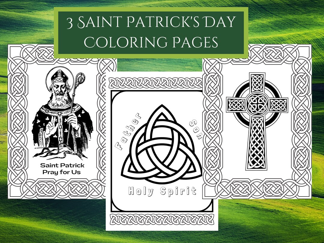 Saint patricks day downloadable coloring pagesactivity pages