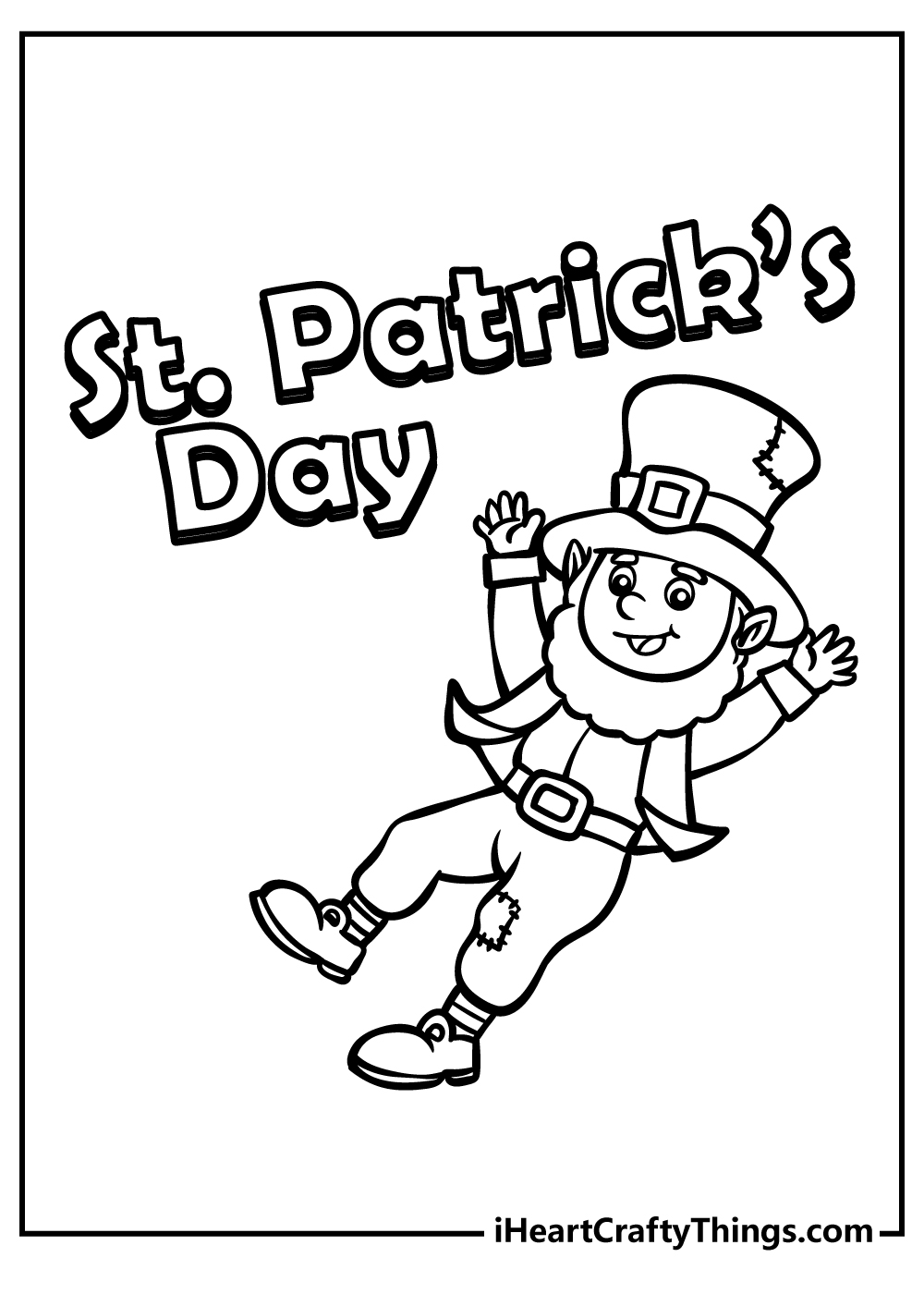 St patricks day coloring pages free printables