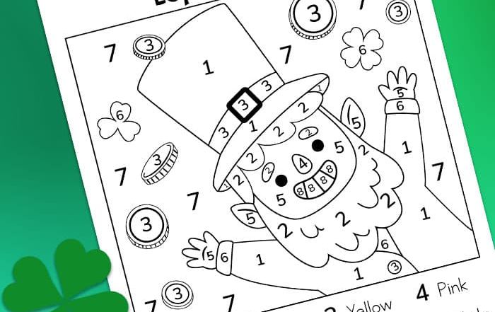 Leprechaun st patricks day coloring page mrs merry