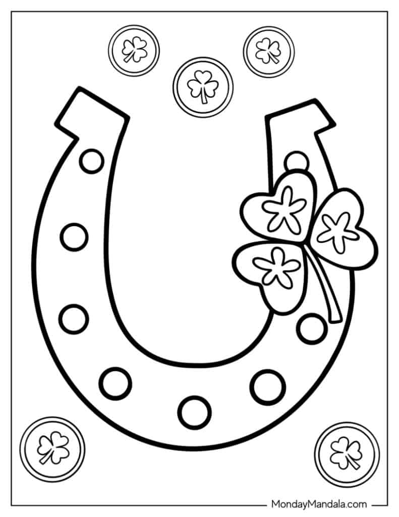 St patricks day coloring pages free pdf printables