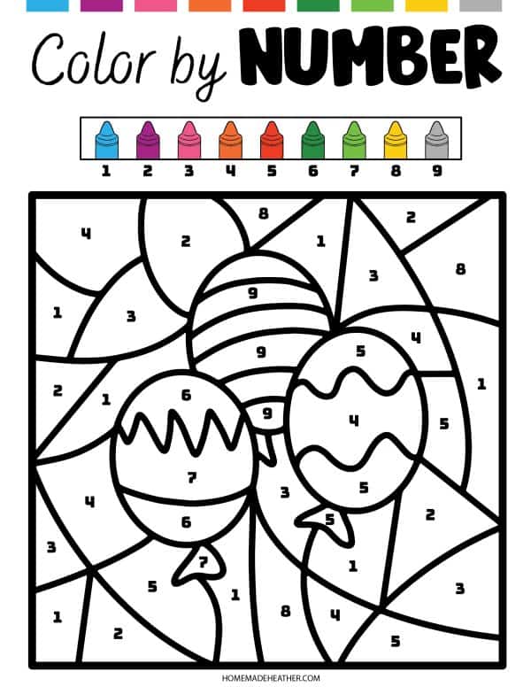 St patricks day color by number printables homemade heather