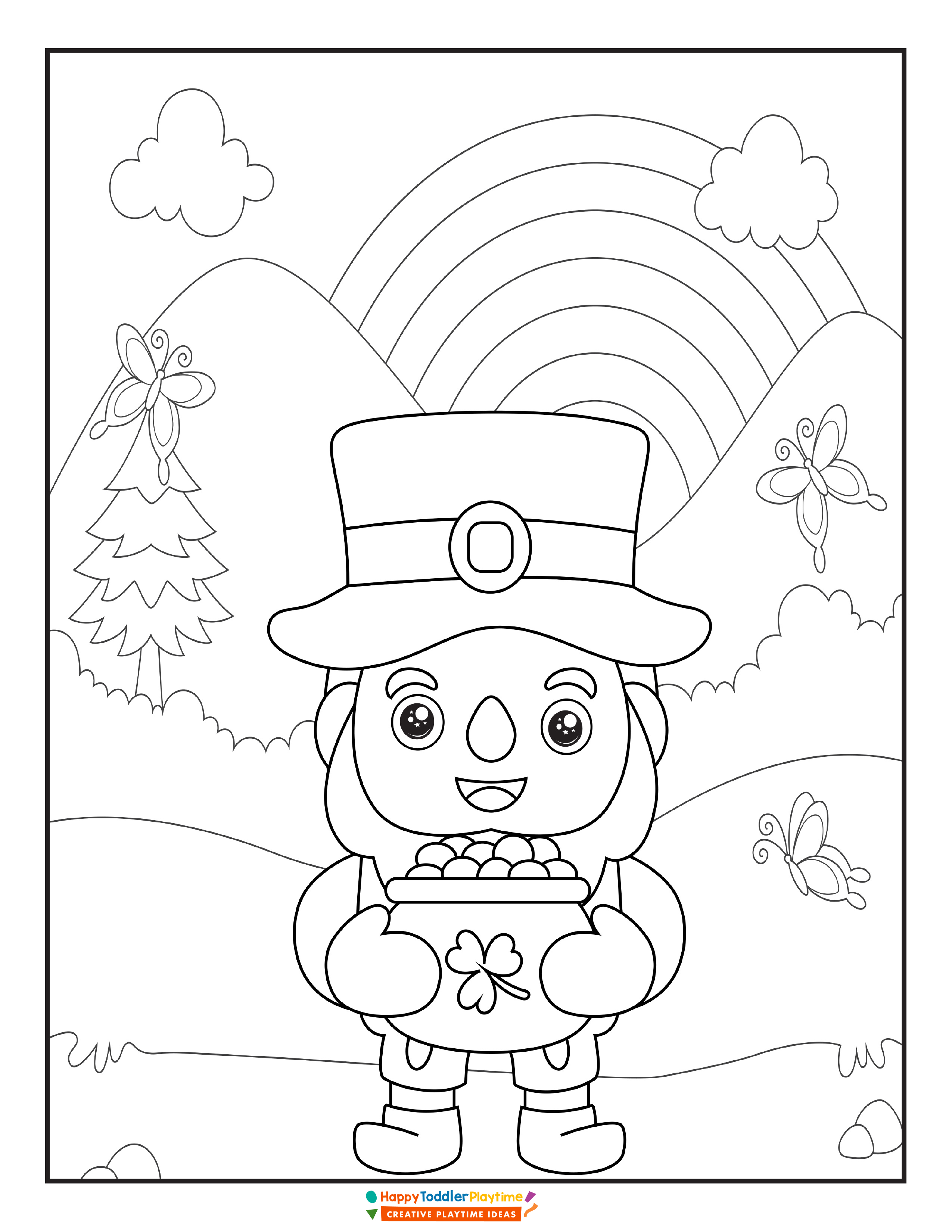 St patricks day coloring pages with free printable