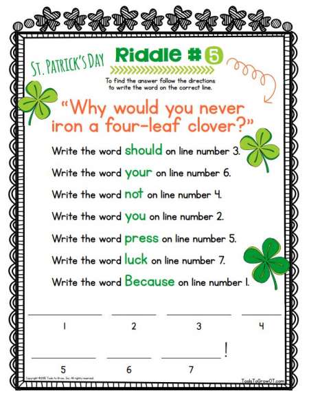 St patricks day holidays seasons themes therapy resources tools to grow inc