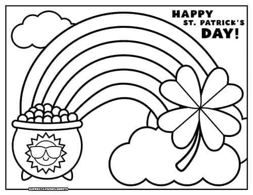 St patricks day coloring pages