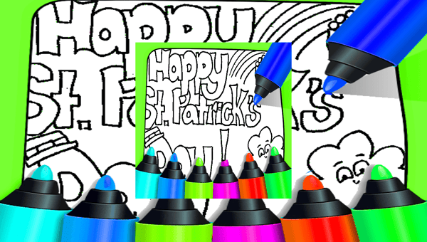 Printable st patricks day coloring pages ðï play now on