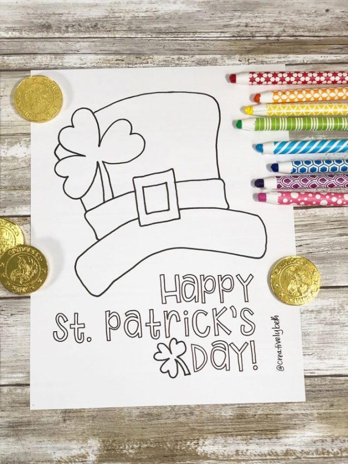 Free st patricks day coloring pages