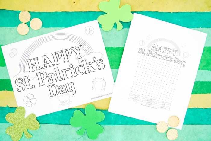 Happy st patricks day coloring pages