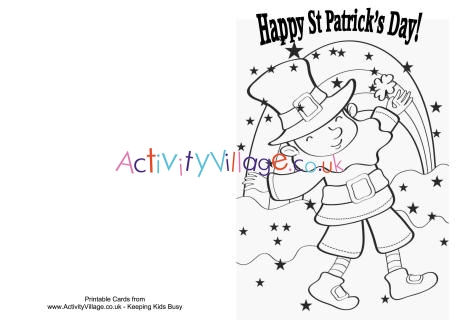 St patricks day louring card
