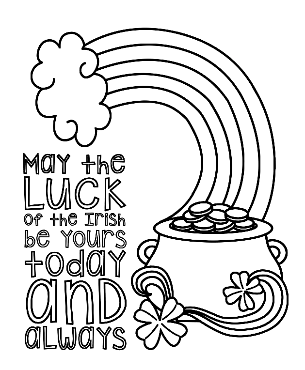 Happy st patricks day coloring pages printable for free download
