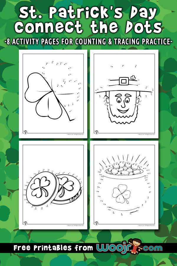 St patricks day connect the dots printables woo jr kids activities childrens publishing