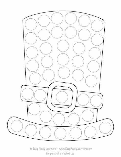 St patricks day do a dot printables