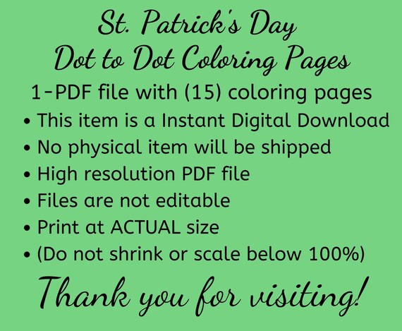 Dot to dot st patricks day coloring pages for kids st patricks day connect the dots coloring page st patricks day preschool activities