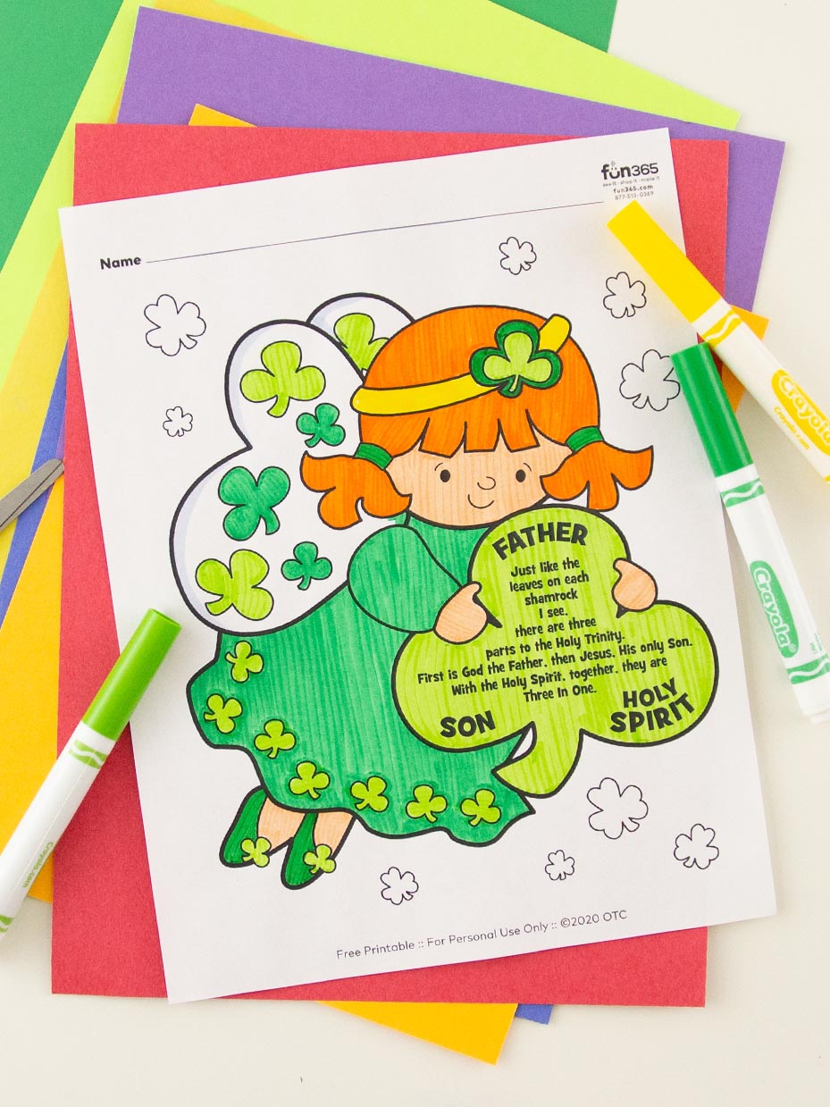 Free st patricks day coloring pages