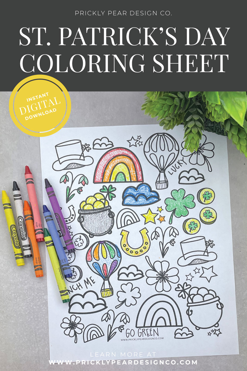 St patricks day coloring sheet