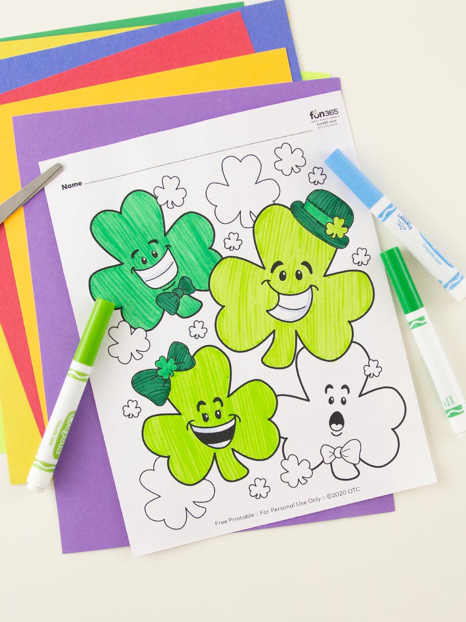 Free st patricks day coloring pages