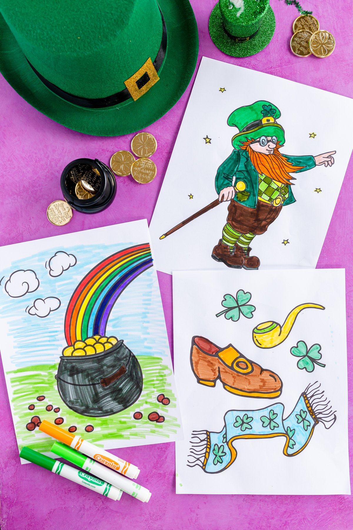 Free st patricks day leprechaun coloring pages
