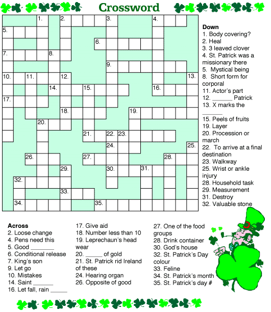 St patricks day puzzles