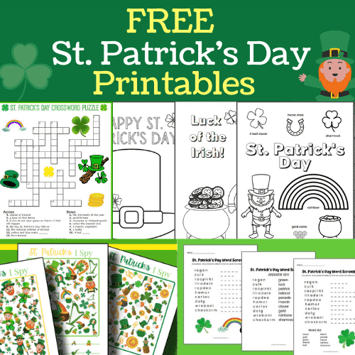 Free st patricks day printables for kids is so fun