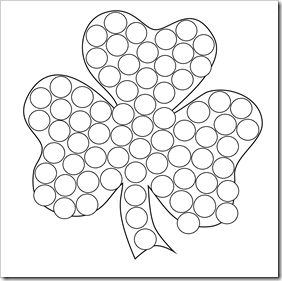 Preschool alphabet shamrocks for st patricks day dot markers do a dot st patricks day crafts for kids
