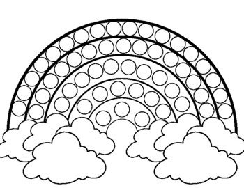 Do a dot rainbows st patricks day by color me prek tpt