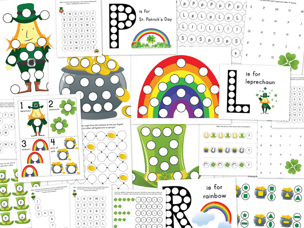 St patricks day free printable kids activities milk honey living